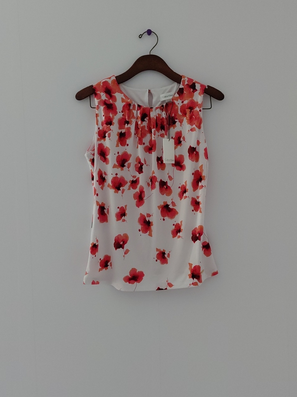Calvin Klein Womens Sleveless Blouse